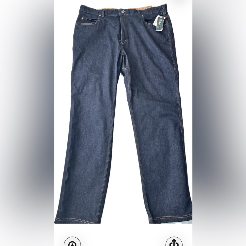 Duluth Trading DuluthFlex Ballroom Coolmax Jeans 42x34 Relaxed Fit new with tags